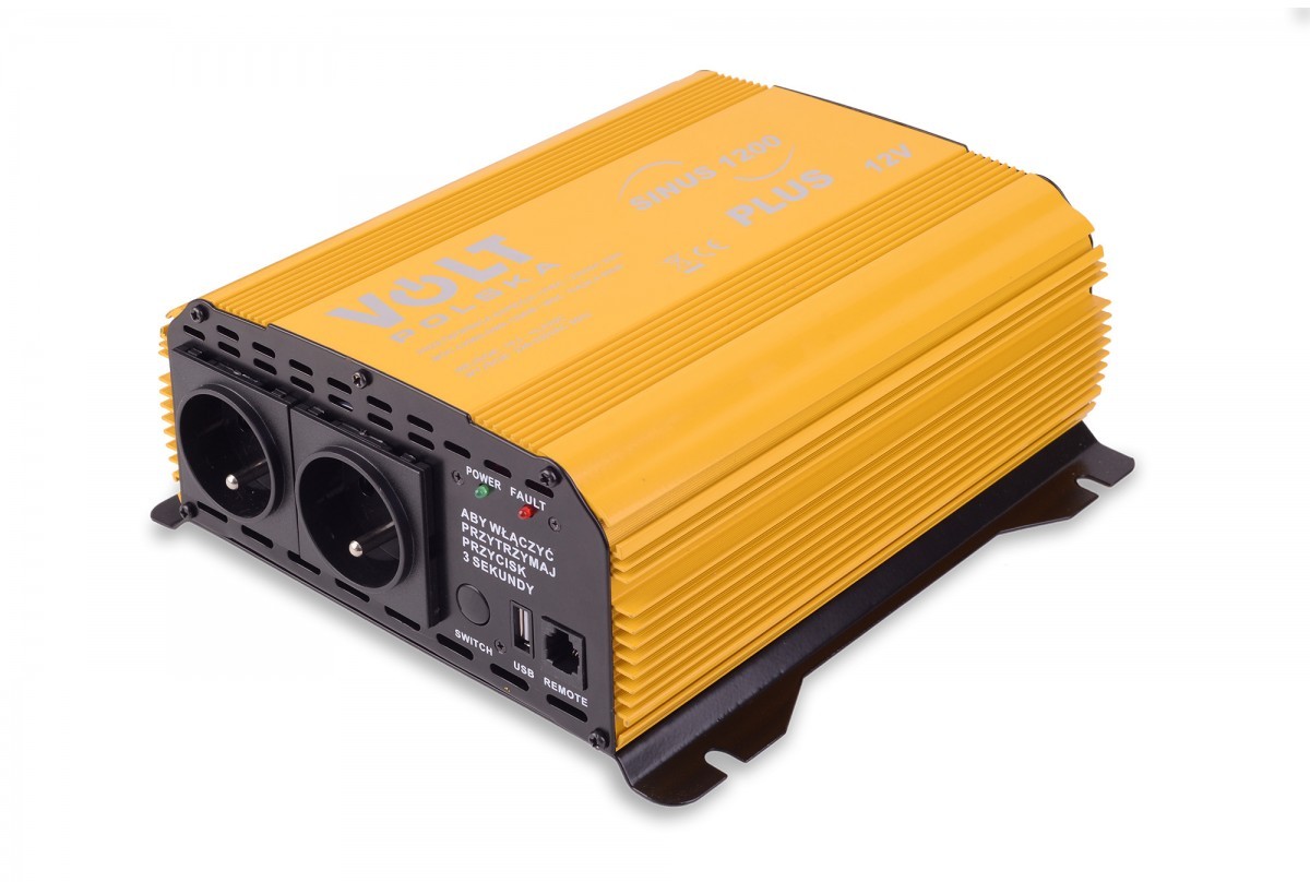 Invertor auto 12V 220V Sinus Plus1200 (600 / 1200W) pentru rulota